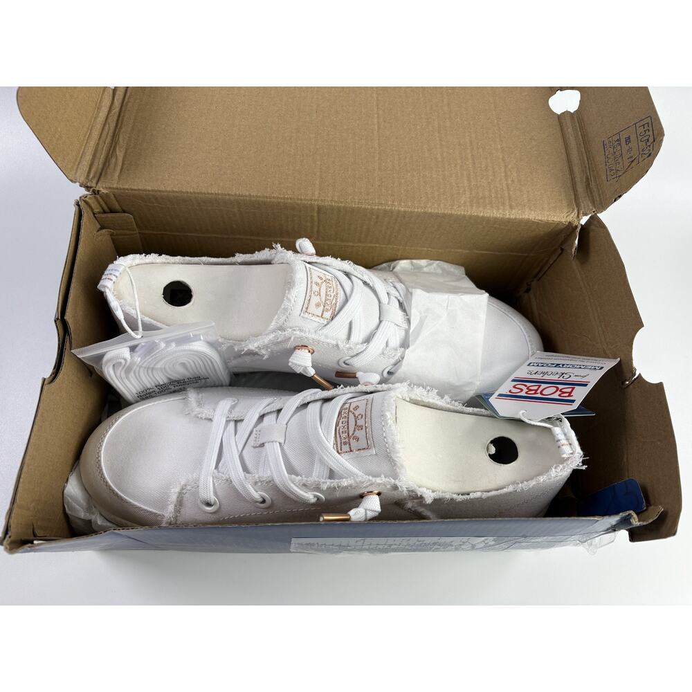 Skechers B Cute 2.0 Shoes Vegan White Sneakers Memory Foam Women's Size 10 NEW - Picture 6 of 7